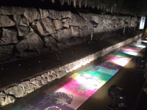 京の七夕　光の友禅流し2